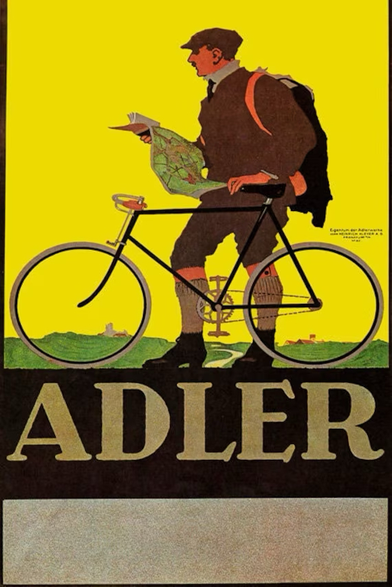 vintage bike poster