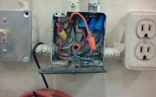 Junction box outside new parts/expensive tool room